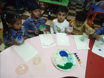 BALLOON PRINTING ACTIVITY (NURSERY)